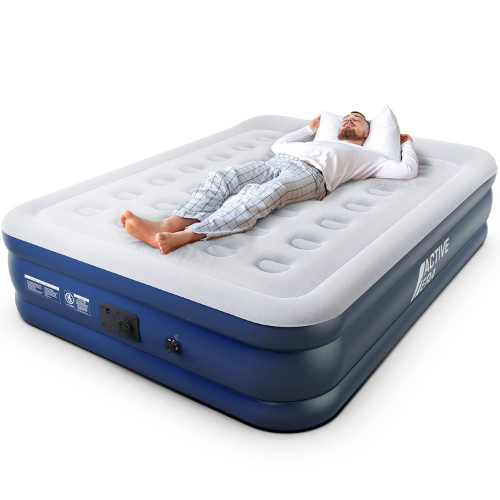 Inflatable Mattress with Electric Pump – Travel & Home Use | Double Size Bed