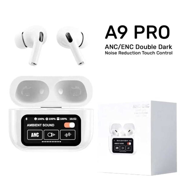 Airpods A9 Pro  – ANC &amp; ENC Noise Reduction, Touch Control